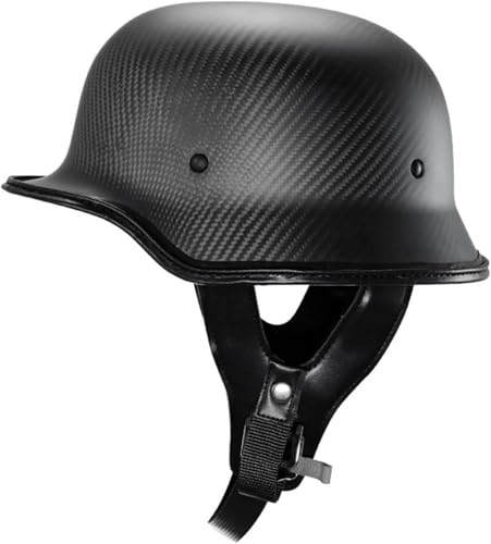 Retro-BOL-Motorrad-Bols-Helm, Jet-Helm Im Deutschen Stil, Mit DOT/ECE-Zulassung Und Herausnehmbarem Innenfutter, Halber Motorradhelm Für Erwachsene, Damen Und Herren A,M57-58CM