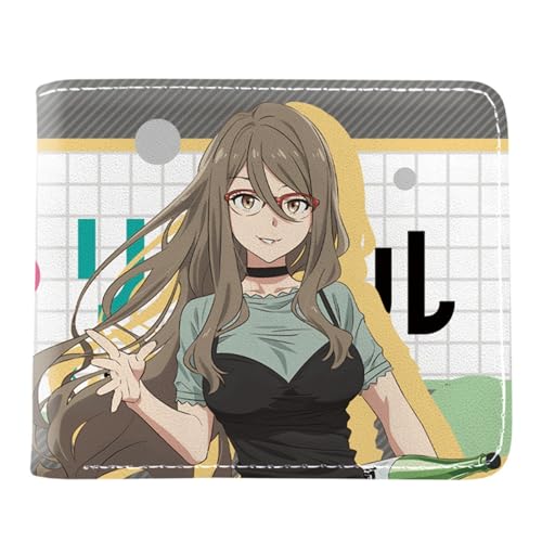 Lycor-is Reco-il Kartenetui Anime, Cartoon-Münztasche Kleine Geldbörse, PU Leather Geldbörse Brieftasche Wallet(Color:Multicolor 4)