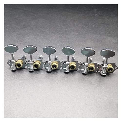 6pcs 18:1 Übersetzungsverhältnis Gitarre Open Gear String Tuners Tuning Pegs Key Machine Head Für Akustikgitarre Stimmgeräte Ersatzteile für gitarren (Color : 6R)