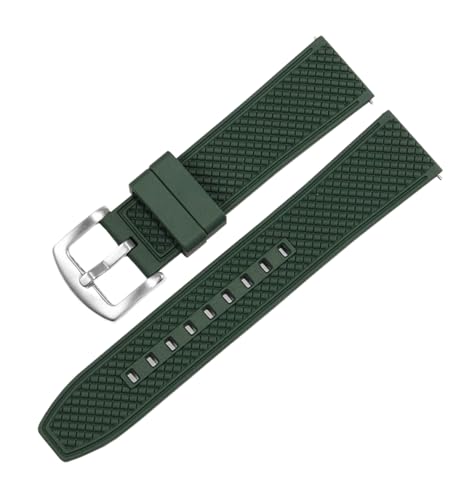 SpaRcz Gummi-Uhrenarmband-Ersatz, wasserdichte Uhrenkette, 19-22mm, Farbe 6, 21mm