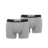 Levi's Mens Men's Solid Basic Boxers (6 Pack) Boxer Shorts, Black, L