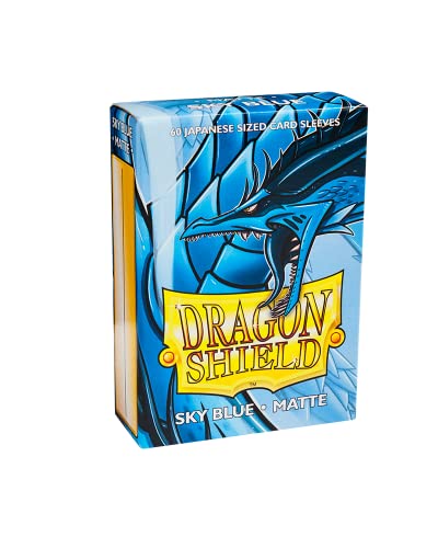 Dragon Shield ART11119 Small Nein Matte Japanese Size Sleeves 60pk-Sky Blue, Multicoloured