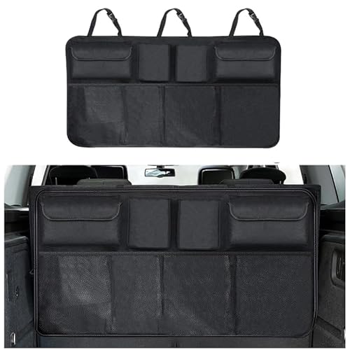 BEROZA Auto Kofferraum Organizer, für Ford Mustang Mach-E 2020- Faltbar Wasserdicht Organizer Kofferraumtasche rutschfeste Unterseite verstellbares