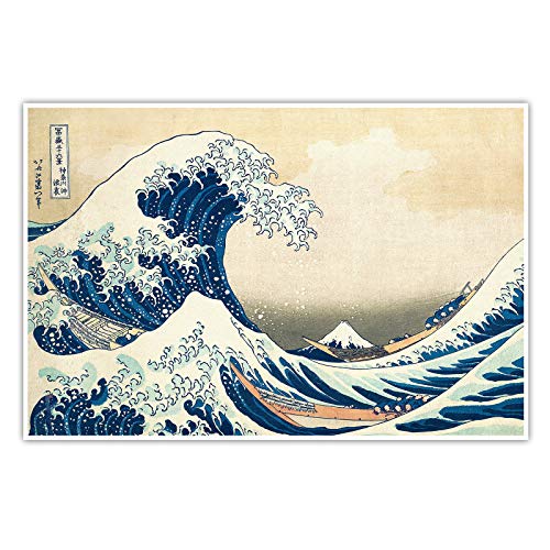 CanvasArts Die große Welle vor Kanagawa - Katsushika Hokusai - Poster (140 x 90 cm, Poster)