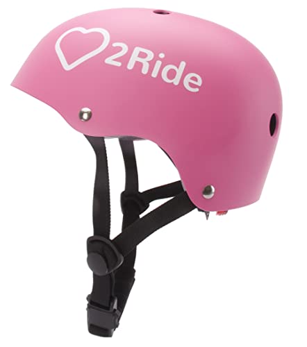 Kinder fahrradhelm mit LED Lampe Fahrradhelm, Skaterhelm Kinder für Skateboard Fahrrad Roller, Kinderhelm 2 Jahre (Candy Pink, S)