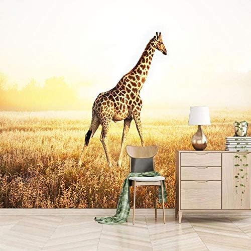 XLMING Tierische Giraffe Wand 3D Tapeten Home Esszimmer Sofa Schlafzimmer Wohnzimmer TV Hintergrund-300cm×210cm