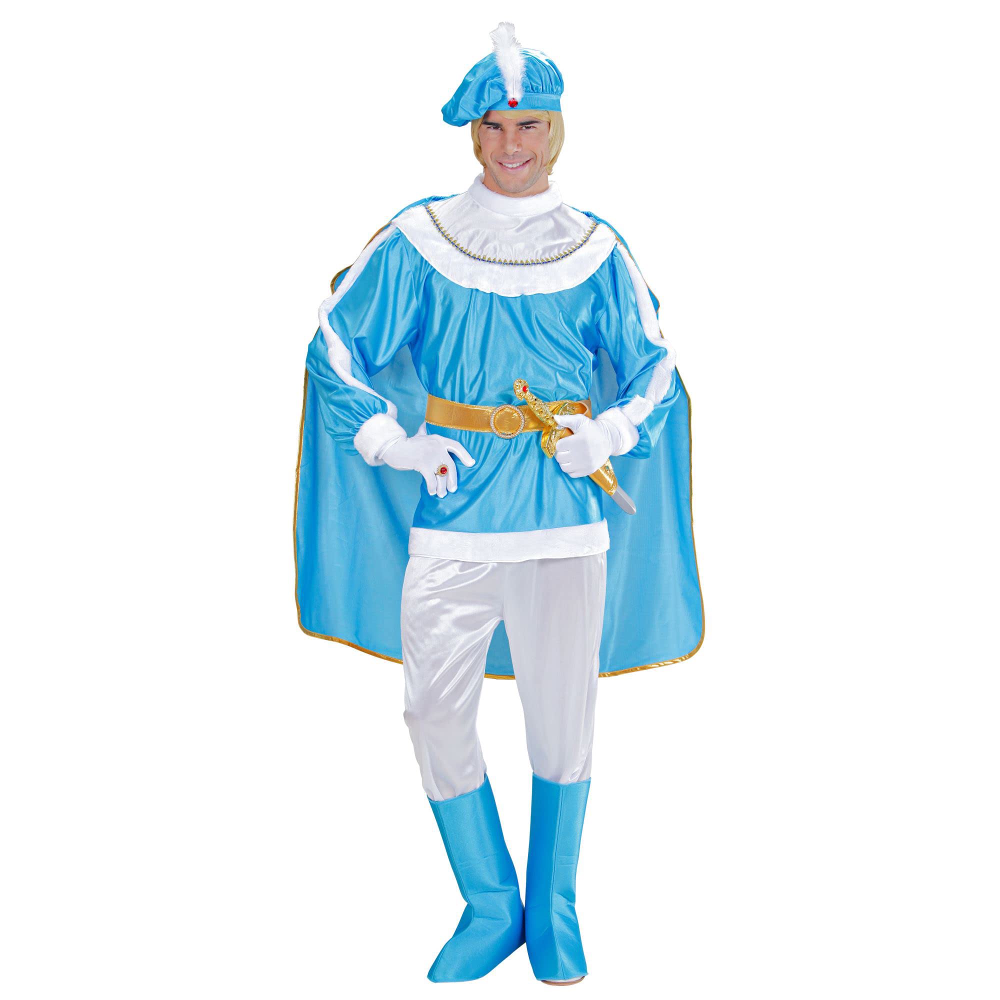 W WIDMANN MILANO Party Fashion - Kostüm Blauer Prinz, König, Mittelalter, Faschingskostüme, Karneval