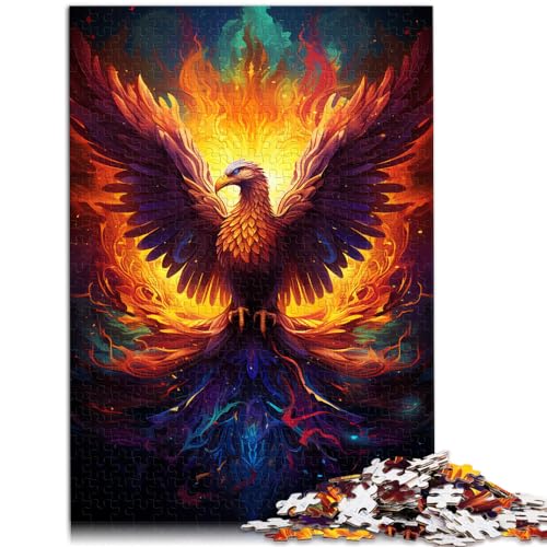 Puzzles für Feuerfarbener Phönix, 1000 Puzzles für Erwachsene, 1000 Teile, Holzpuzzle, ganze Familie, 1000 Teile (50 x 75 cm)