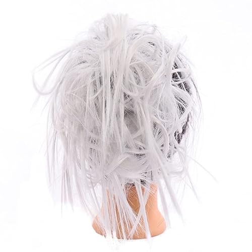 Haarteile Haarknoten Synthetische Haarknoten-Verlängerung Messy Chignon Scrunchie Short Straight mit elastischen Haarbändern Hochsteckfrisur Haarteil Hitzebeständig for Frauen Brötchen Haare (Color :