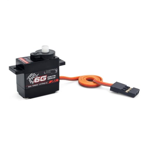 LSFWJP for Surpass Hobby 2g 3,7g 4,3g 6g 8g Micro Digital Mini Servo Metall und Kunststoff Getriebe for Rc Drone Flugzeug Starrflügel Auto Roboter (Color : S0006P 6g)