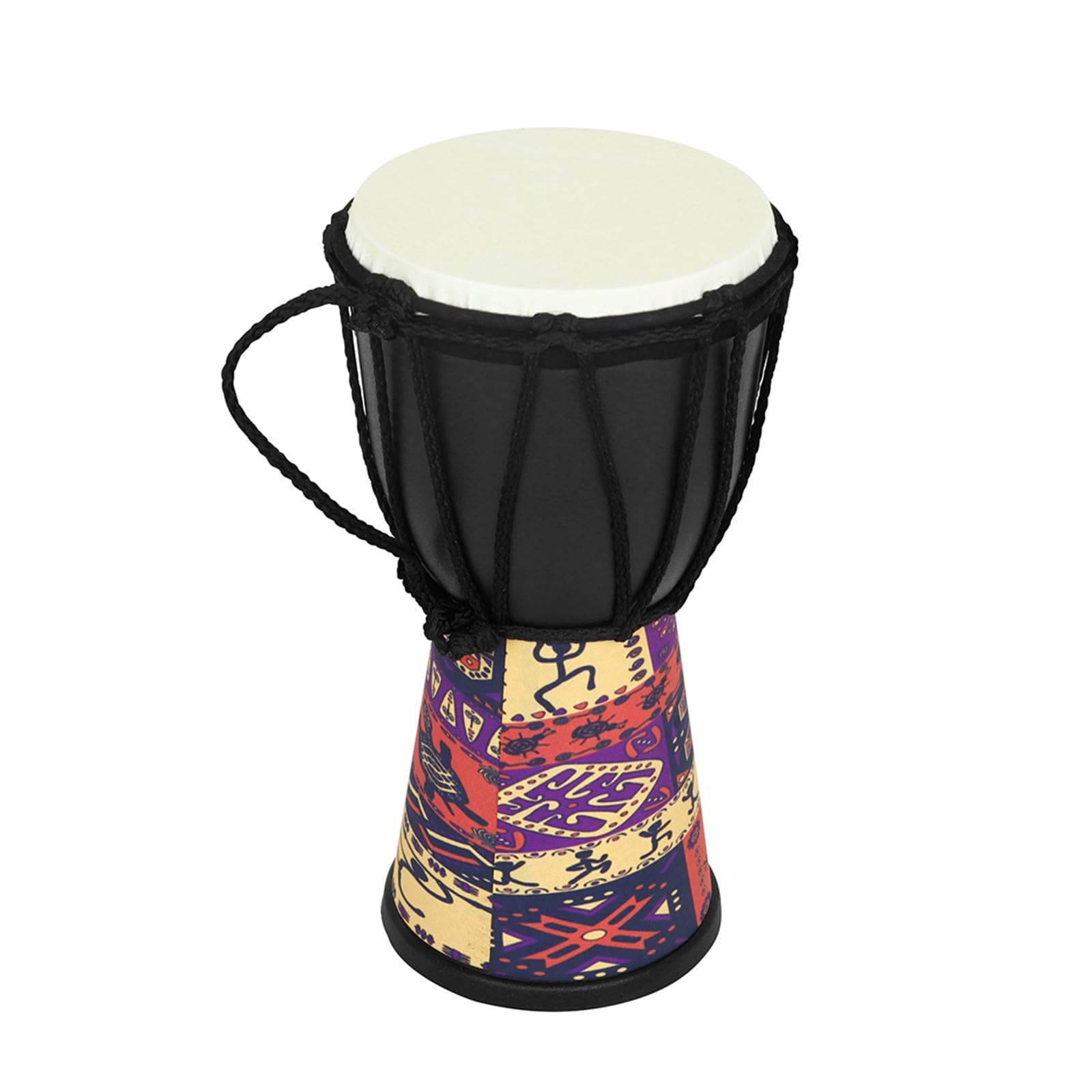 Afrikanische Trommel 4 Afrikanische Bongos Handtrommel Percussion Musikinstrument Dekorationen Geschenk Buntem