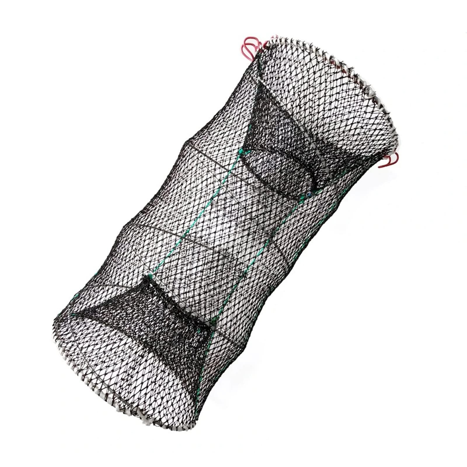 Fischernetz Angeln Krabbenfalle 1 Stück Tragbarer Langustenköderkäfig Faltbares Garnelengussnetz 23,6 x 11,8 Zoll Tragbares zusammenklappbares Fischnetz