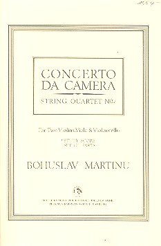 Concerto da camera: String quartet no.7