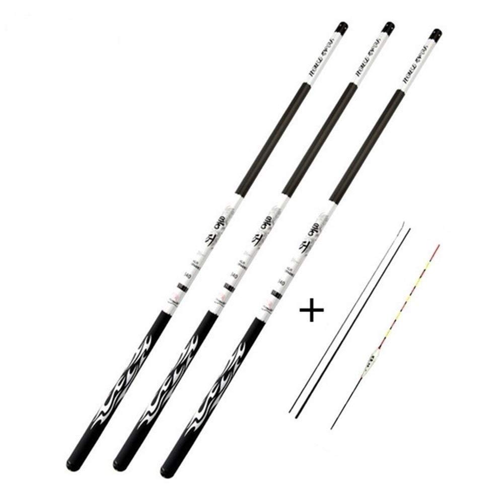 Hand Pole Angelrute Carbon-Faser-Fischerei-Rod Frischwasser Teleskop Angelrute 2.7M-10M Ultra Light(10m)