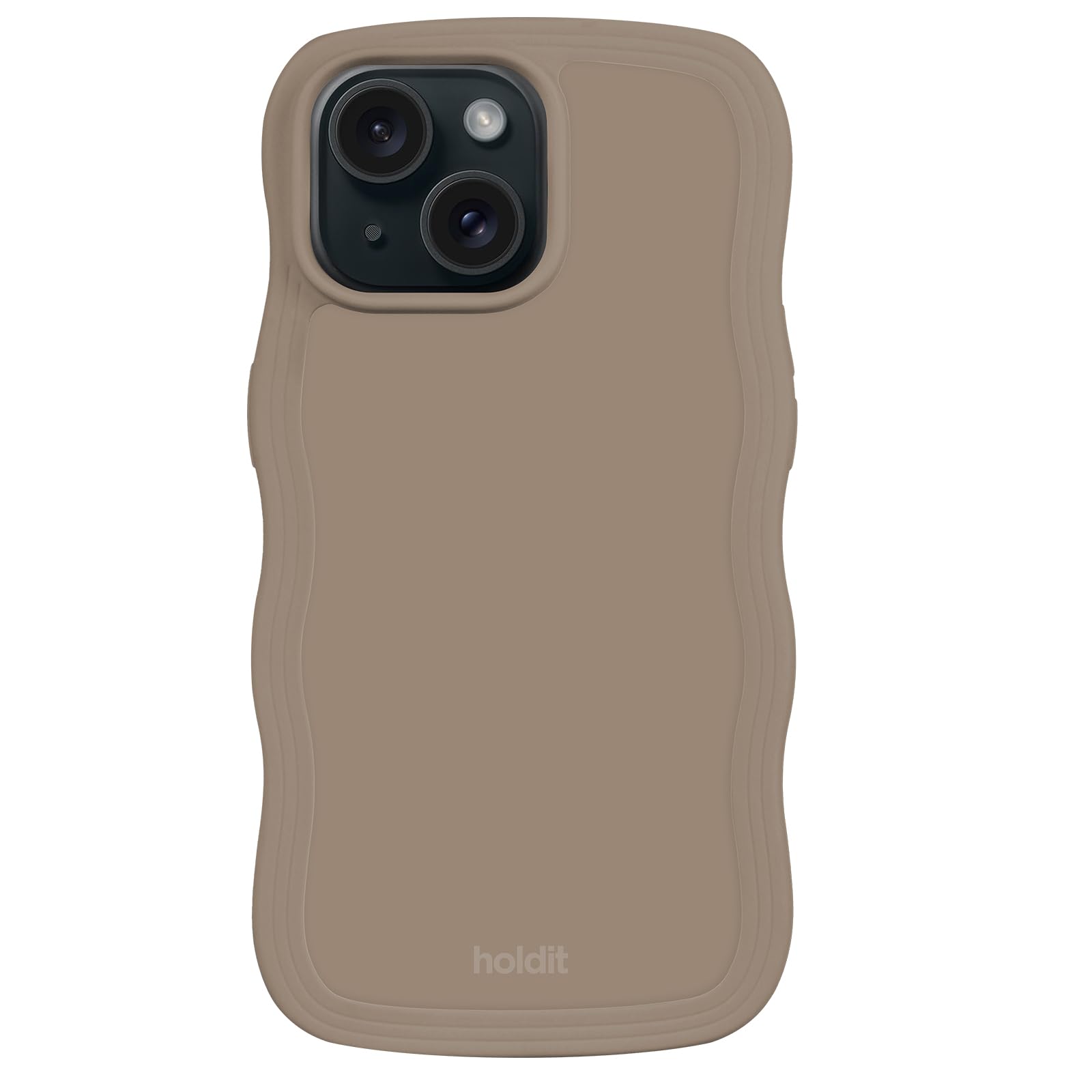 holdit Wavy Case - Mocha Brown - iPhone 15/14/13