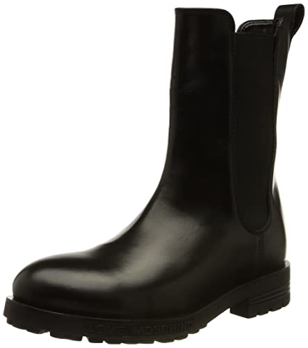 Love Moschino Damen Collezione Autunno Inverno 2021 Stiefelette, Schwarz, 41 EU