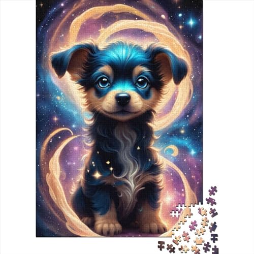 1000-teiliges Puzzle für Erwachsene, Tier-Fantasie-Hund, Holzpuzzle, Puzzle für Erwachsene, Teenager, Puzzle – anspruchsvolles Spiel (Größe: 75 x 50 cm)