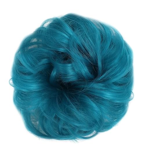 Haarteil Donut-Haarknoten for Damen und Mädchen, lockiges gewelltes synthetisches Chignon-Haarteil mit Gummiband, unordentliche Haarknoten-Erweiterungen Haarverlängerung(5127)