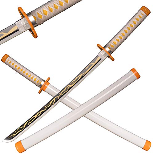 Sword Valley Japanisches Holz-Anime-Samurai-Schwert-Cosplay, Demon Slayer-Schwert 78 cm-Holzschwert (Agatsuma Zenitsu)