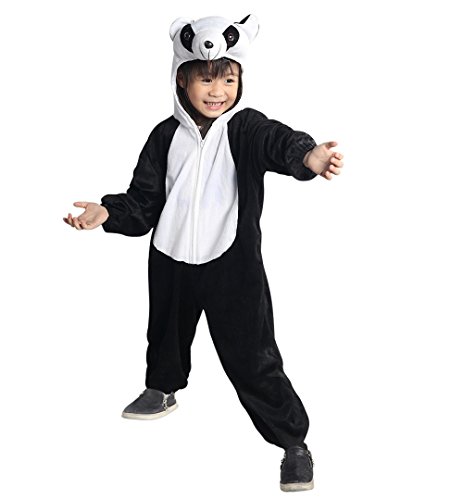 Panda-Kostüm, An75 Gr. 104-110, für Kinder, Panda-Kostüme Pandas für Fasching Karneval, Panda-Bär Klein-Kinder Karnevalskostüme, Kinder-Faschingskostüme, Geburtstags-Geschenk Weihnachts-Geschenk