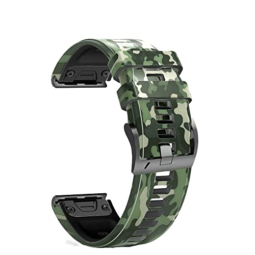 NEYENS 26 x 22 mm Uhrenarmband für Garmin Fenix 7X 6X 5X Plus 3HR Silikon-Leder-Schnellverschluss-Armband für Fenix 6 7 5 935 Watch, 26 mm, Achat