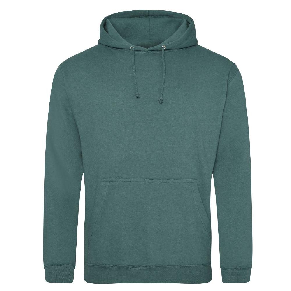 Just Hoods - Unisex College Hoodie/Moss Green, 3XL