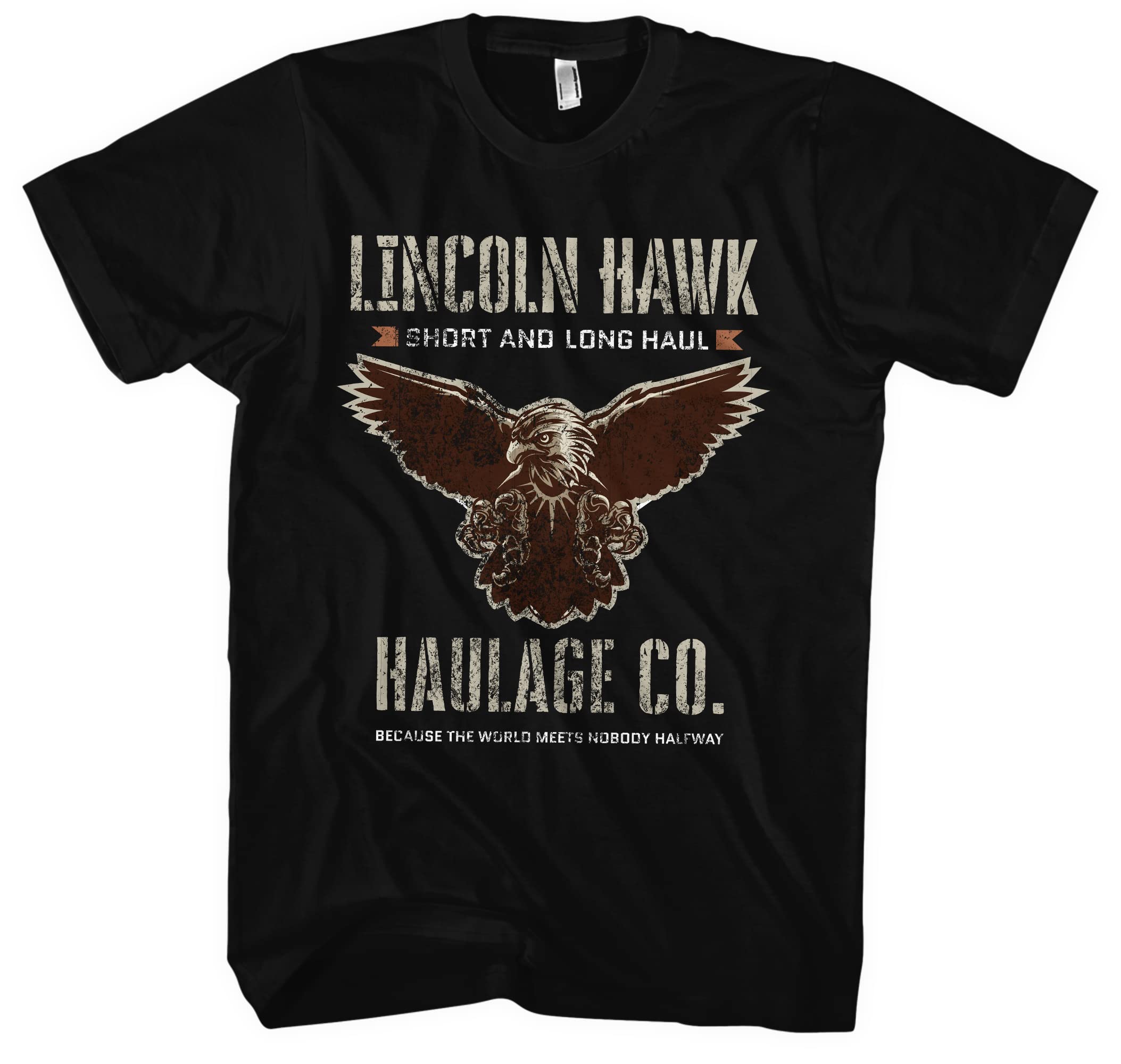 Lincoln Hawk Herren T-Shirt | Over The Top tshirt Stallone - SLY - 80s Shirt | Schwarz (3XL)