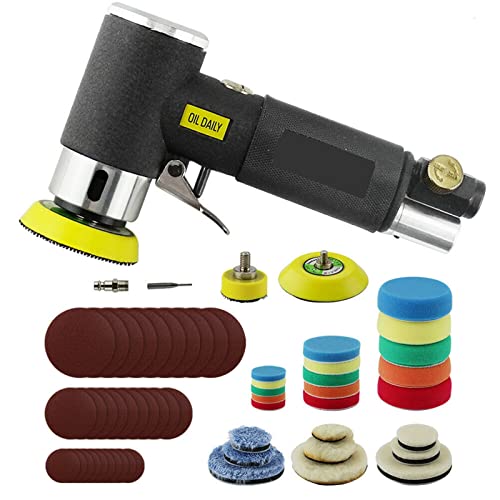 2.5 cm/5.1 cm/7.6 cm Random Orbit Air Grinding Machine for Car Polishing High Speed Air Powered Sanding Polish