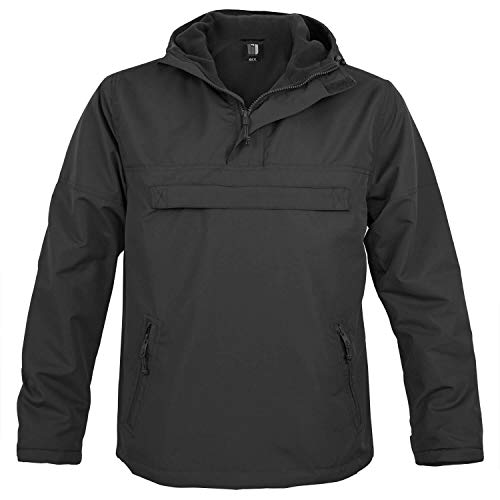 BW-ONLINE-SHOP Hooded Windbreaker mit Fleecefutter schwarz - 3XL