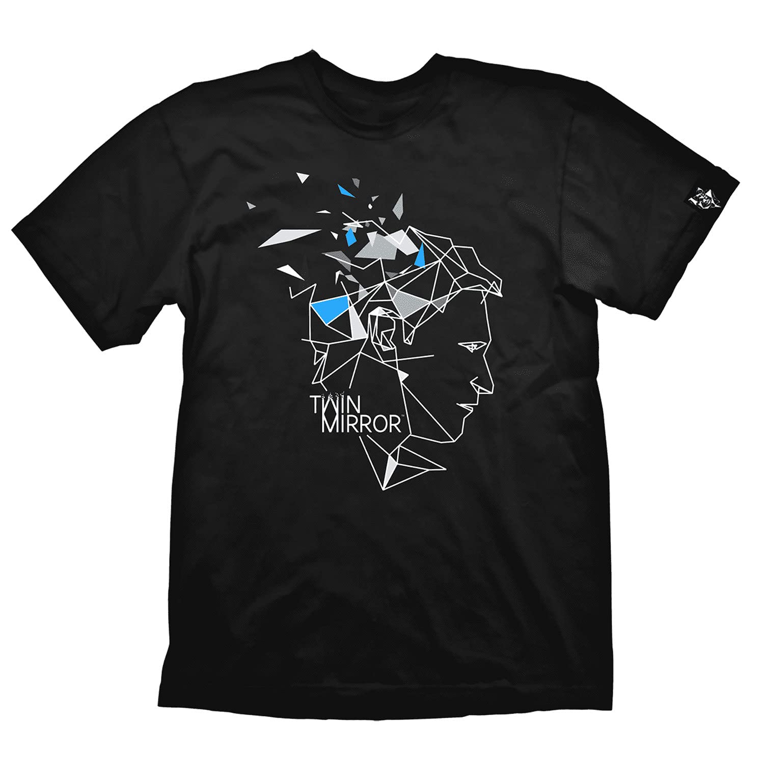 Twin Mirror T-Shirt "Line Art" Black Size XXL