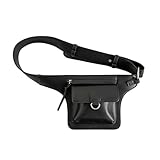 Meiliyizu Hüfttasche für Damen, PU-Leder, Umhängetasche, kleine Bauchtasche, Münzgeldbörse, lässig, Outdoor, Sport, Radfahren, Schultertasche, Brustgürteltasche