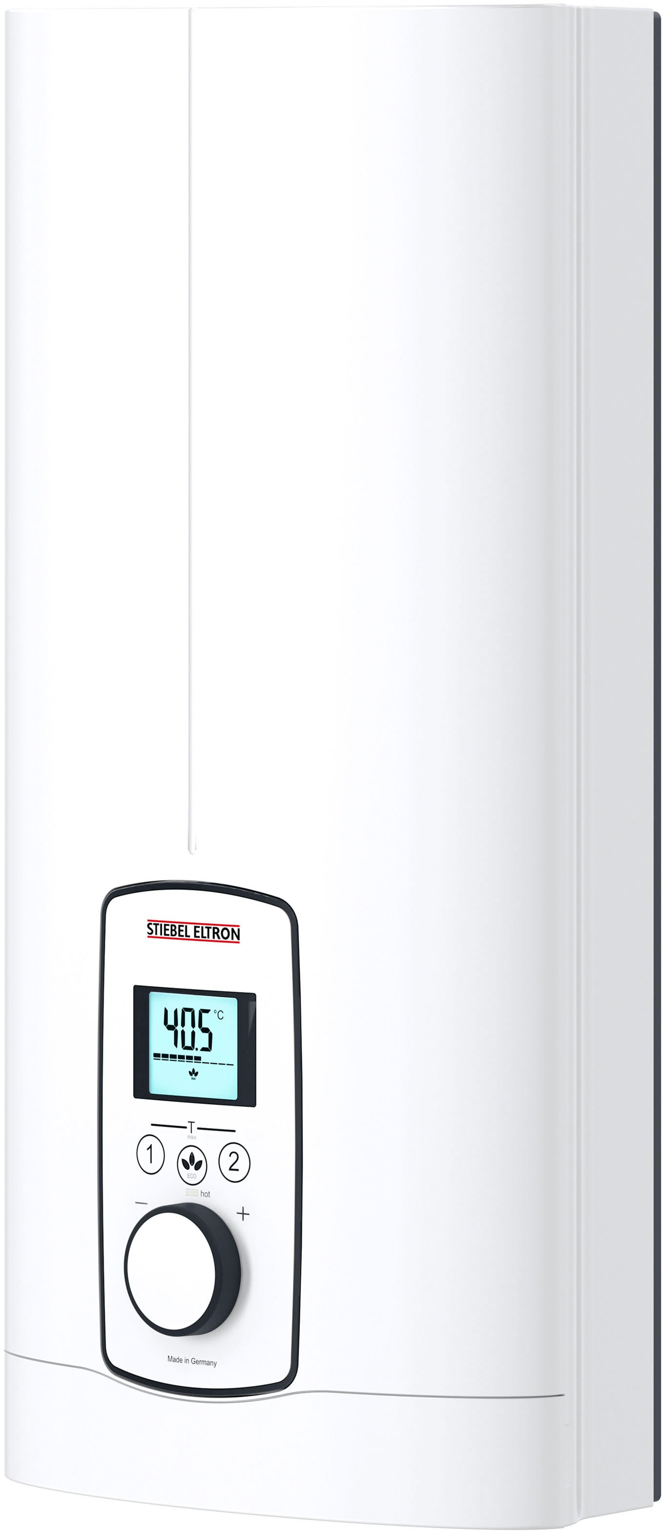 STIEBEL ELTRON Komfort-Durchlauferhitzer "DEL 27 kW Plus, gradgenaue Temperaturwahl", 3i Technologie für konstante Warmwassertemperatur, Multifunkt.-Display