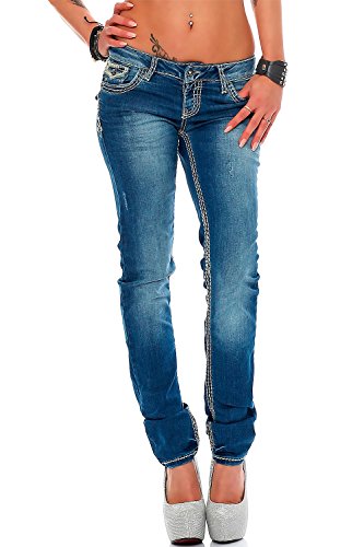 Cipo & Baxx Damen Jeans WD201-bans W27/L32