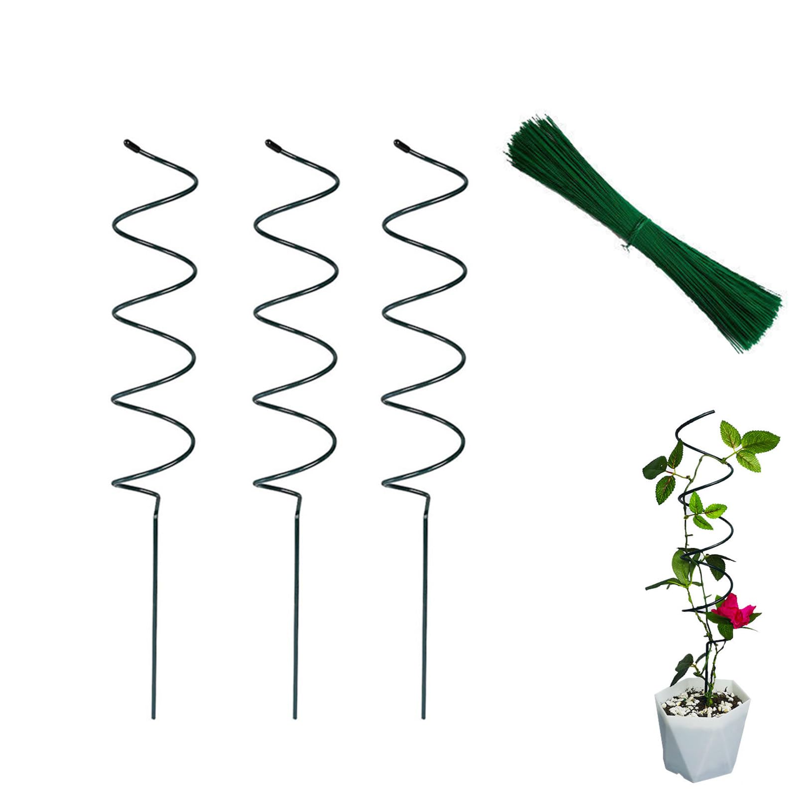 Tomato Twist Stake, Twisted Tomato Stakes, Tomato Stakes Spiral, Plant Supports Spiral Tomato Cages, Twist Tomato Stakes and Supports, Plant Supports Stakes Spiral Tomato Stakes (3 pcs)