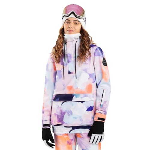 SIROKO - Snowboardjacke mit Kängurutasche für Damen W3-W Halo - XXL - Mehrfarbig