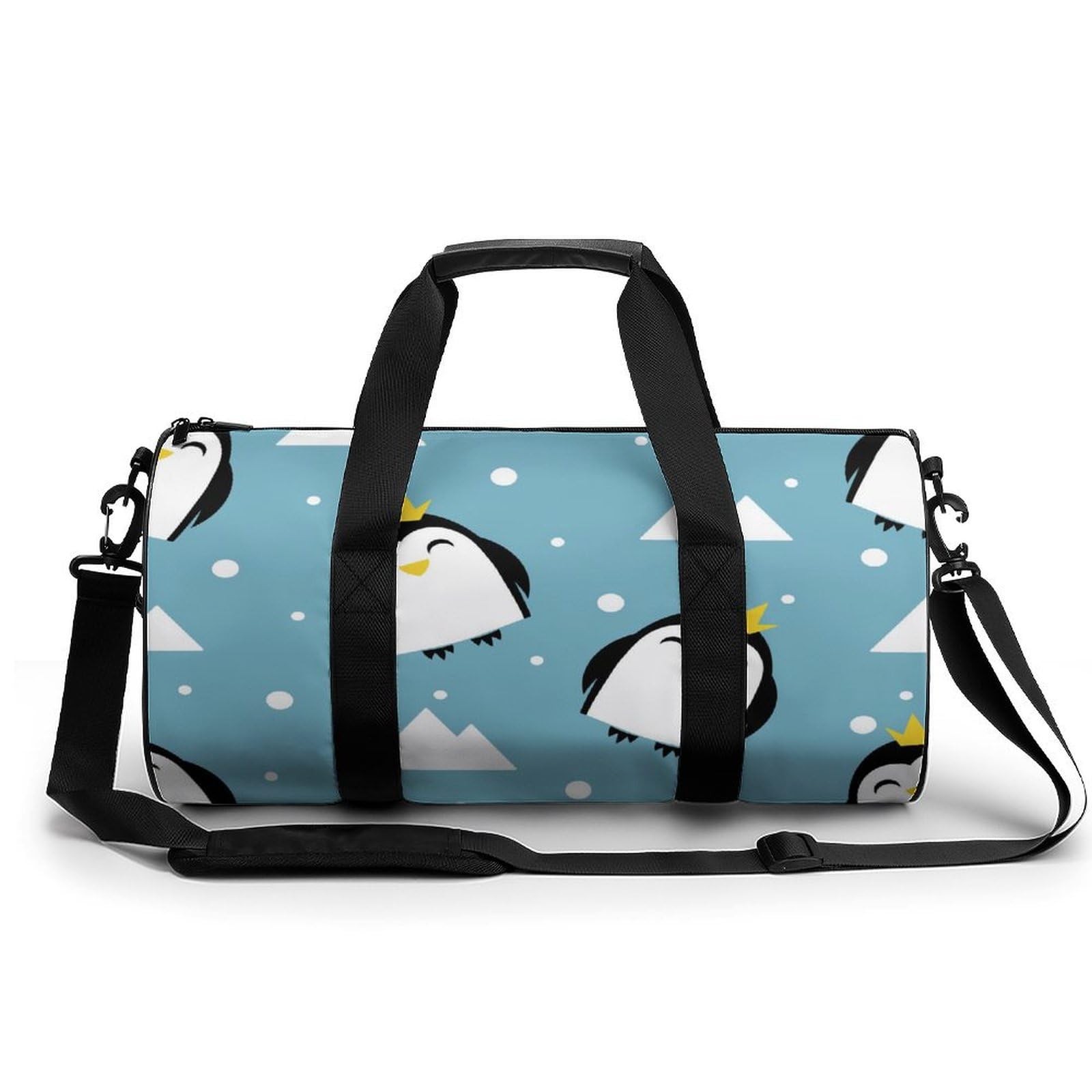 Niedlicher Pinguin Sport Duffel Bag Sporttasche Reisetasche Handgepäck Tasche Schwimmtasche Weekender Bag 45x23x23cm