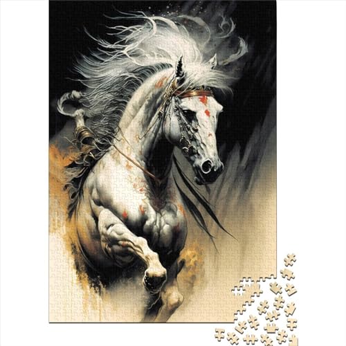 Pferd für Erwachsene 1000 Teile Puzzle Geschenke 1000 Teile Puzzle für Erwachsene Teenager Spielspielzeug für Erwachsene Familienpuzzle Geschenk 75x50cm