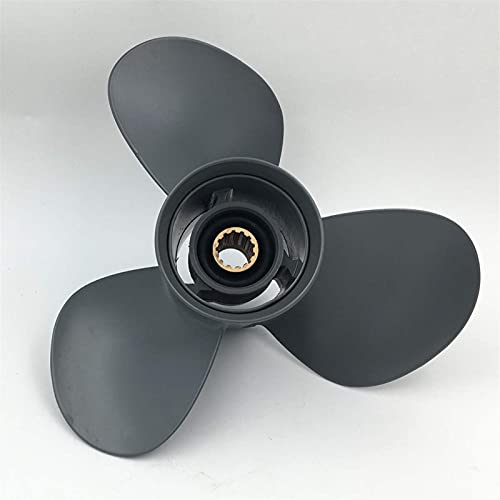 Jodriva 3-Blatt-Außenbordboot-Propellermotoren Marinepropeller Aluminiumlegierung 11 1/4x13 35-60hP 58130-ZV5-000ZA Propeller für Außenbordmotoren