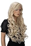 PRETTYSHOP 80cm Perücke Voluminös Langhaar Cosplay Theater Show Blond CP15