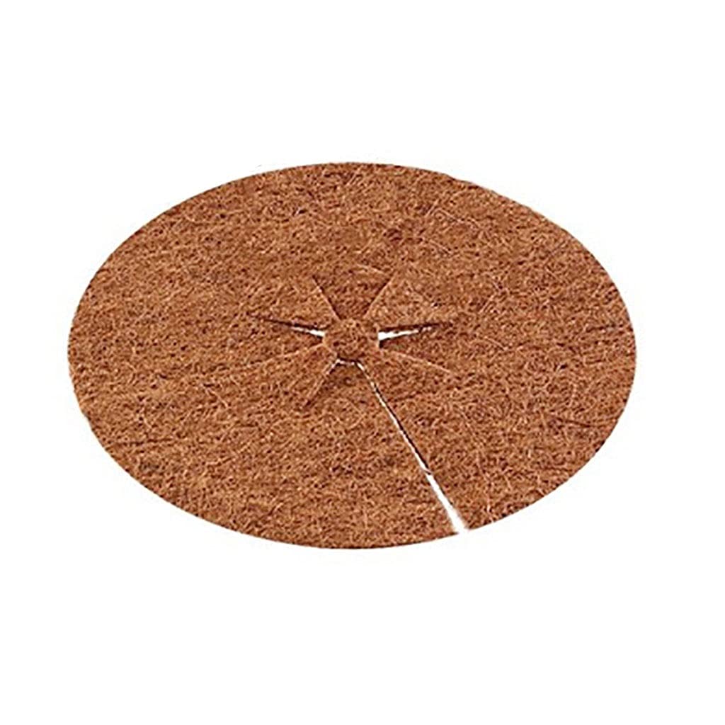 BFVAKBKYT Nicht gewebter Baum Mulch Ring Baumschutz, Coconut Mulch Cover Mulch Disc Plant Cover Coir Mat, for Gardening Mulch Disks Mulching(40cm)