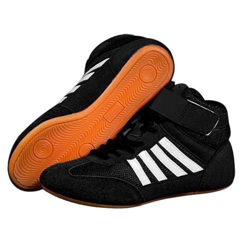 Zeihyeurus Ringerschuhe Kinder,Fitness Training Boxschuhe,Bodybuilding Boxstiefel,Mesh Trainingsschuh Leichte Boxschuhe,Flexibel,Langlebig,Atmungsaktiv,FüR Herren,Fitness,Kampf,Sanda,Taekwondo