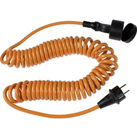 as-Schwabe 70413 Stromkabel Orange 5 m Netzstecker Typ F (70413)