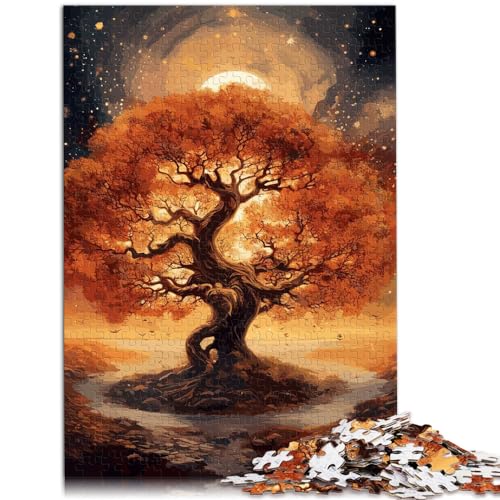 Puzzle für den kosmischen Baum des Lebens, 1000 Teile, Puzzle für Erwachsene, Geschenke, Holzpuzzle mit passendem Poster und Wissensblatt, 1000 Teile (50 x 75 cm)