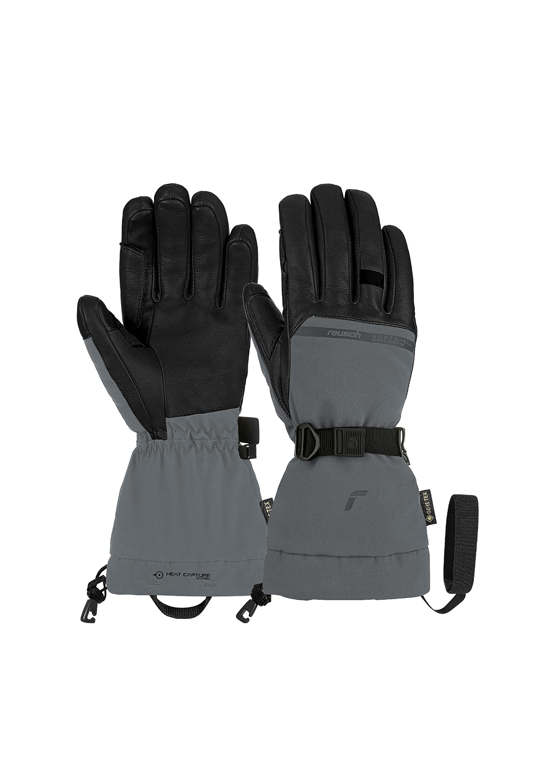 Reusch Discovery Gore-TEX Touch-TEC™ mit Handgelenksschlaufe, Schneefang und wasserdichter Membran, angenehm warme Skihandschuhe Schneehandschuhe, feuchtigkeitsregulierende und Tochscreen, 8.5