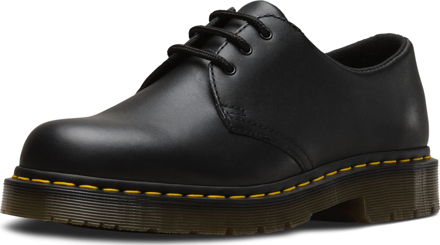 Dr. Martens Ns 3 Eye Shoe Oxford, Black Industrial Full Grain, 42 EU