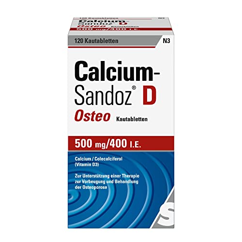 SANDOZ CALCIUM SANDOZ D Osteo 500 mg/400 I.E. Kautabl. - 120 St Kautabletten 004