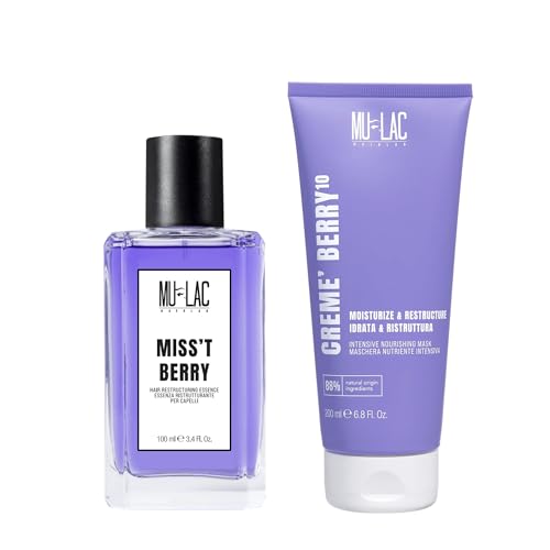Mulac Cosmetics MISS'T BERRY Aufbauessenz 100 ml + Creme 'BERRY 10 pflegende Haarmaske 200 ml Vegan