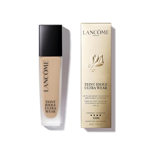 Lancôme Teint Idole Ultra Wear Foundation, Foundation, mattes Finish und vollständige Abdeckung, atmungsaktiv, 24H, 135N, 30 ml