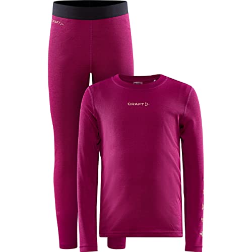 Craft Kinder Core Warm Baselayer Set, roxo-Coral, EU 146-152