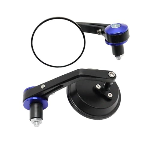 Motorradspiegel-Set Für Vespa Für Sprint Für Primavera GTV GTS LT S LX LXV 50 125 250 300IE 360° Aluminium Lenker Rückspiegel Für Motorrad(BLAU)